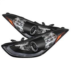 ( Spyder ) - Projector Headlights (Not compatible with the GT models) - LED Halo - DRL - Black - High H1 (Included) - Low H7 (Included)