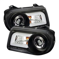 ( Spyder ) - Projector Headlights - LED DRL - Black - High/Low H7 (Included)