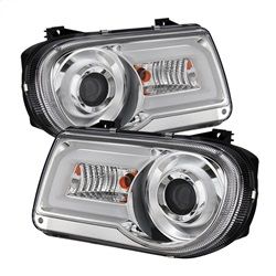 ( Spyder ) - Projector Headlights - LED DRL - Chrome - High/Low H7 (Included)