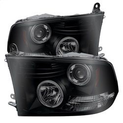 ( Spyder ) - Projector Headlights - Halogen Model Only ( Not Compatible With Factory Projector And LED DRL ) - LED Halo - LED ( Non Replaceable LEDs ) - Black Smoke - High 9005 (Not Included)- Low H1 (Included)