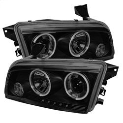 ( Spyder ) - Projector Headlights - Halogen Model Only ( Not Compatiable With Xenon/HID Model ) - CCFL Halo - LED ( Replaceable LEDs ) - Black Smoke - High H1 (Included) - Low 9006 (Not Included)