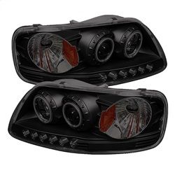 ( Spyder ) - Projector Headlights - ( Will Not Fit Manufacture Date Before 6/1997 ) - CCFLHalo - LED ( Replaceable LEDs ) - Black Smoke - High 9005 (Included) - Low H3 (Included)