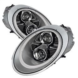 ( Spyder ) - Projector Headlights - Xenon/HID Model Only ( Not Compatible With Halogen Model ) - DRL LED - Silver