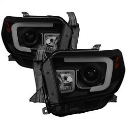 ( Spyder ) - Projector Headlights - Light Bar DRL - Black Smoke