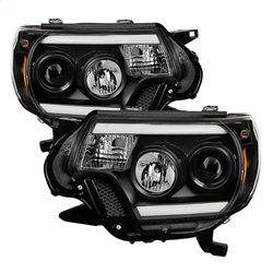 ( Spyder ) - Projector Headlights - Light Bar DRL - Black
