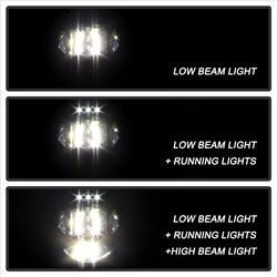 ( Spyder ) - LED Headlights - Black