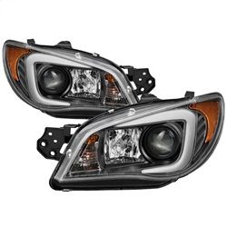 ( Spyder ) - Projector Headlights - Xenon/HID Model Only ( Not Compatible With Halogen Model ) - Light Bar DRL - Black