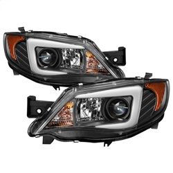 ( Spyder ) - Projector Headlights - Xenon/HID Model Only ( Not Compatible With Halogen Model ) - Light Bar DRL - Black