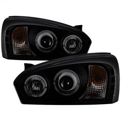 ( Spyder ) - Projector Headlights - LED Halo - LED ( Replaceable LEDs ) - Black Smoke - High H1 (Included) - Low H1 (Included)