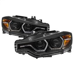 ( Spyder ) - Projector Headlights - LED DRL - Black