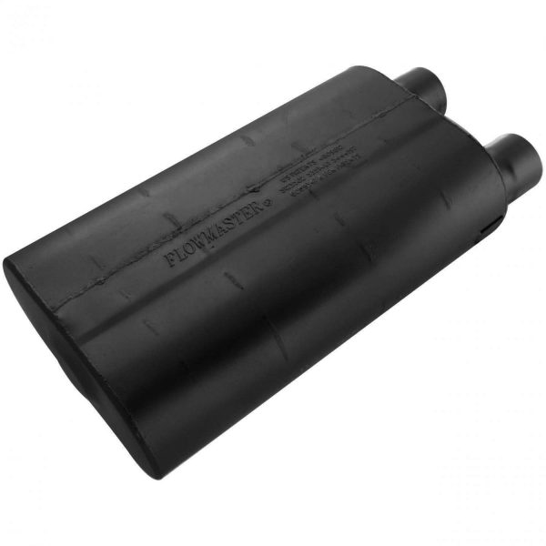 Flowmaster 52580 80 Series Muffler - 2.50 Offset In / 2.50 Same Side Out - Aggressive Sound