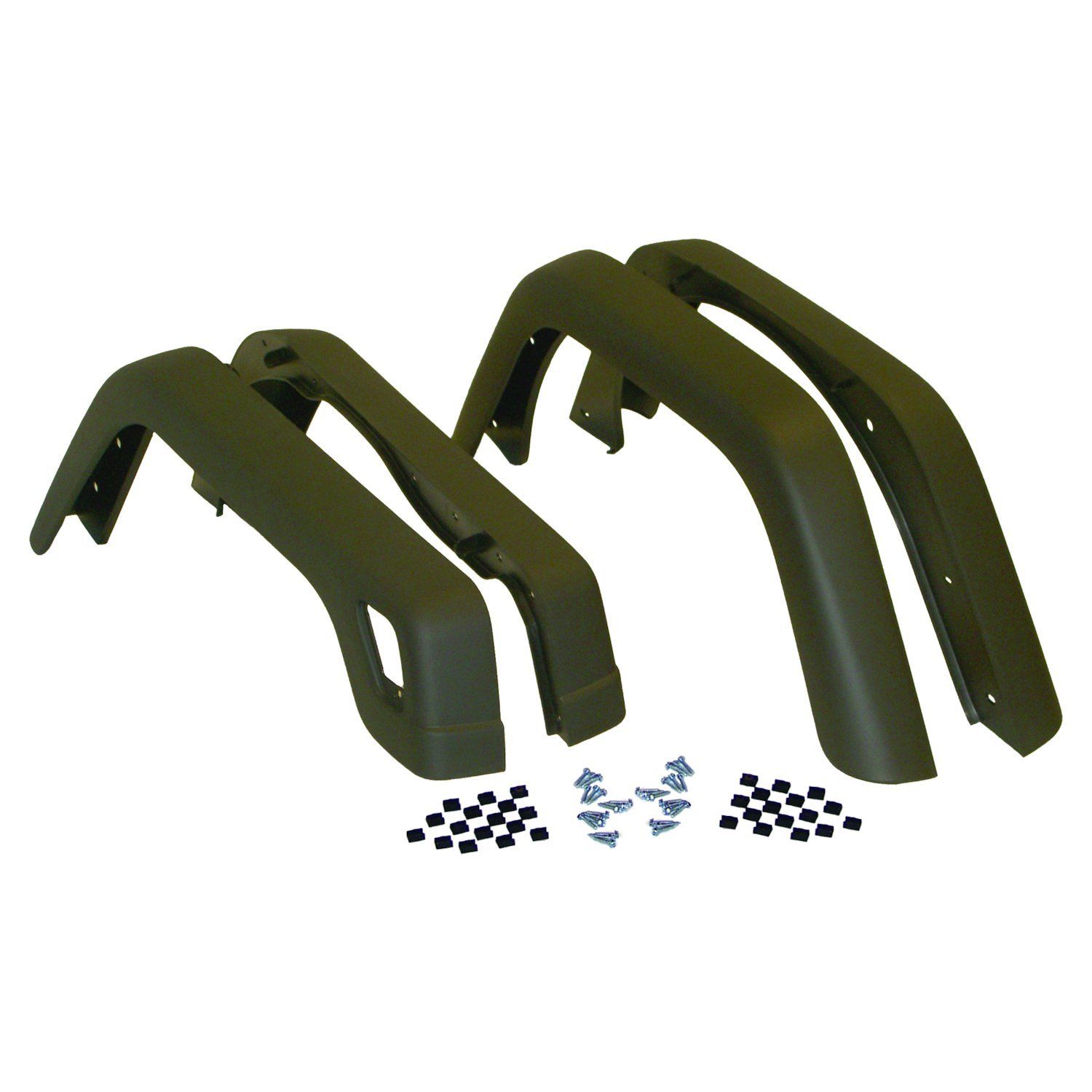 Crown Automotive - Plastic Black Fender Flare Kit 1 Crown Automotive - Plastic Black Fender Flare Kit