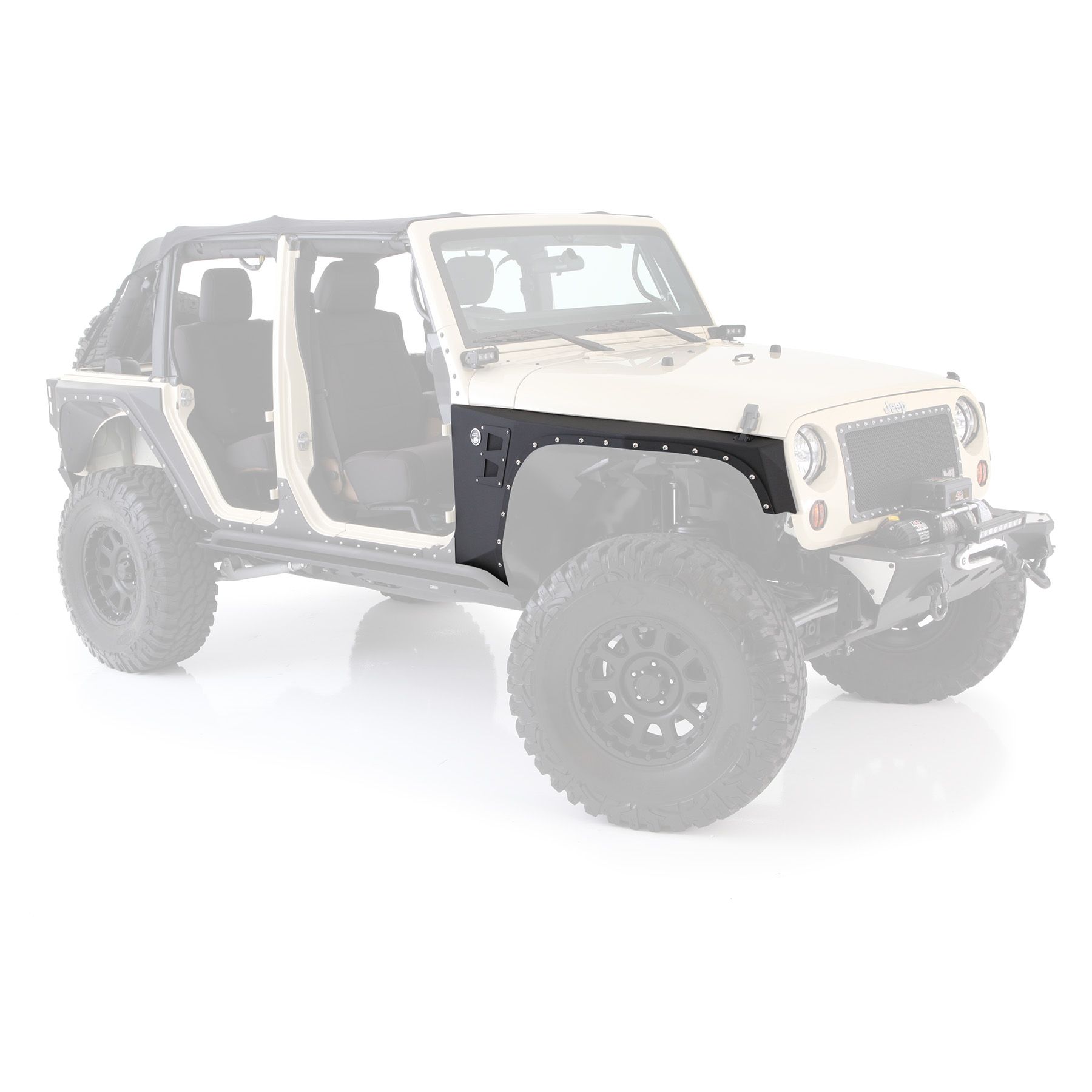 Smittybilt XRC FRONT FENDERS - BLACK TEXTURED JEEP, 07-18 WRANGLER (JK) 76880 1 Smittybilt XRC FRONT FENDERS - BLACK TEXTURED JEEP, 07-18 WRANGLER (JK) 76880