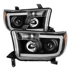 ( xTune ) - LED Light Bar Projector Headlights - Black
