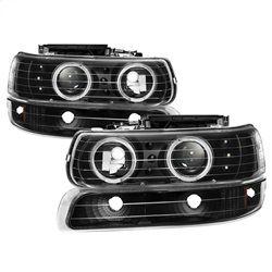 ( xTune ) - Bumper Light and Projector Headlights 4pcs- LED Halo - LED - Black