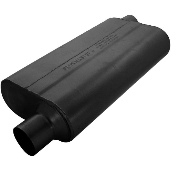 Flowmaster 942553 50 Delta Flow Muffler - 2.50 Offset In / 2.50 Offset Out - Moderate Sound