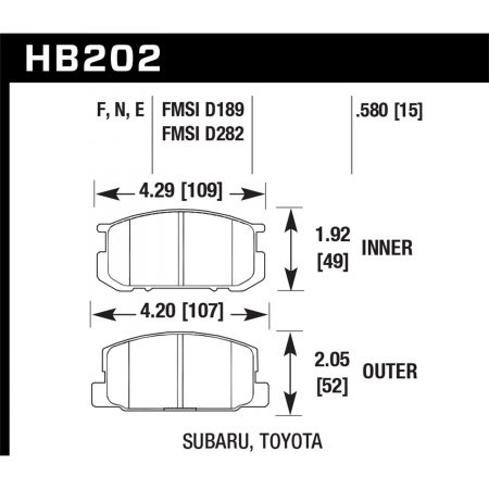 Hawk Performance Motorsports Brake Pads