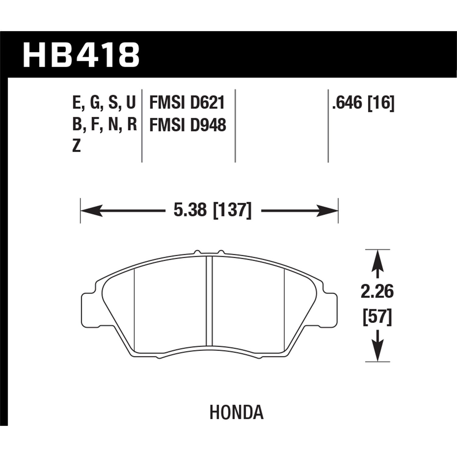 Hawk Performance Street Brake Pads 1 Hawk Performance Street Brake Pads