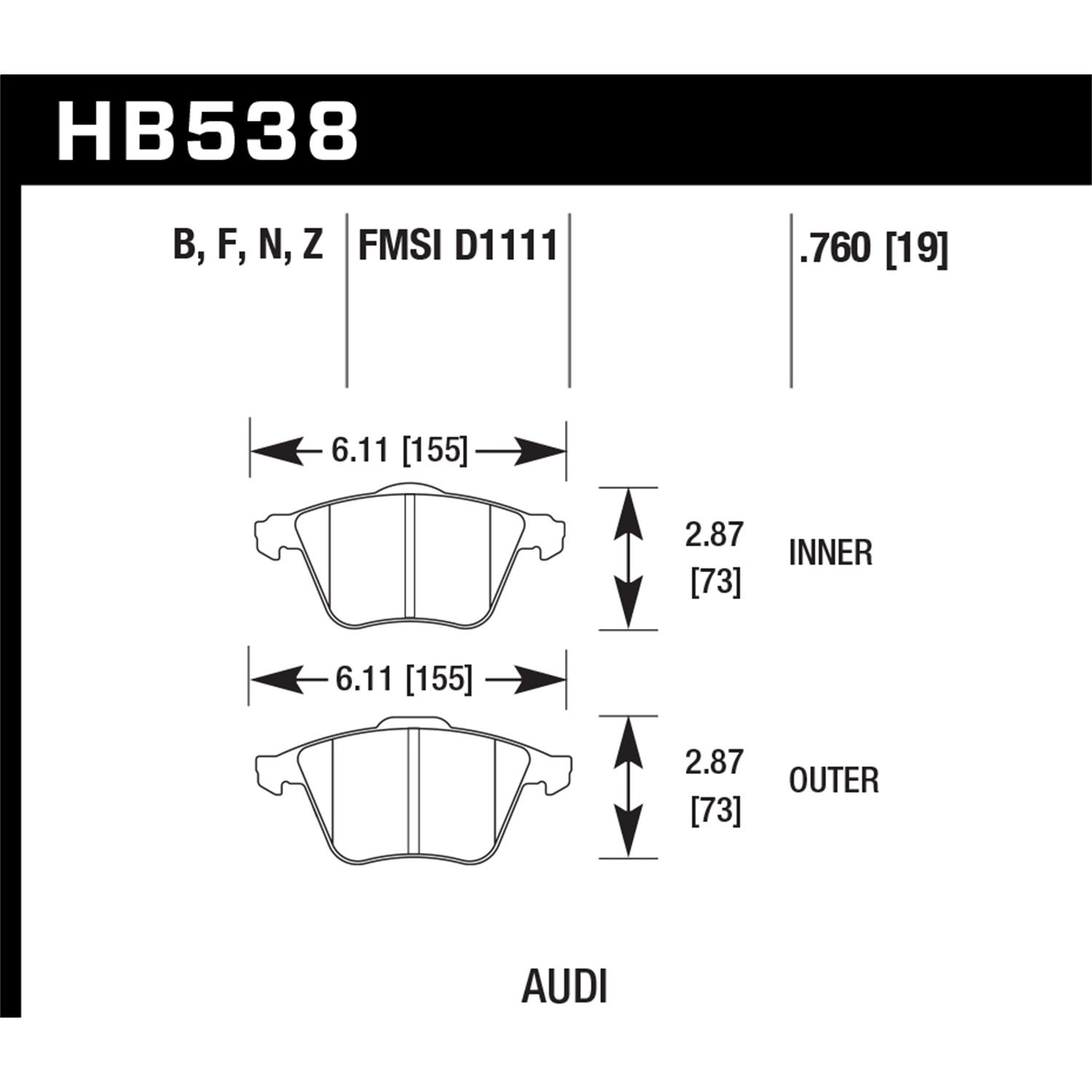 Hawk Performance Street Brake Pads 1 Hawk Performance Street Brake Pads