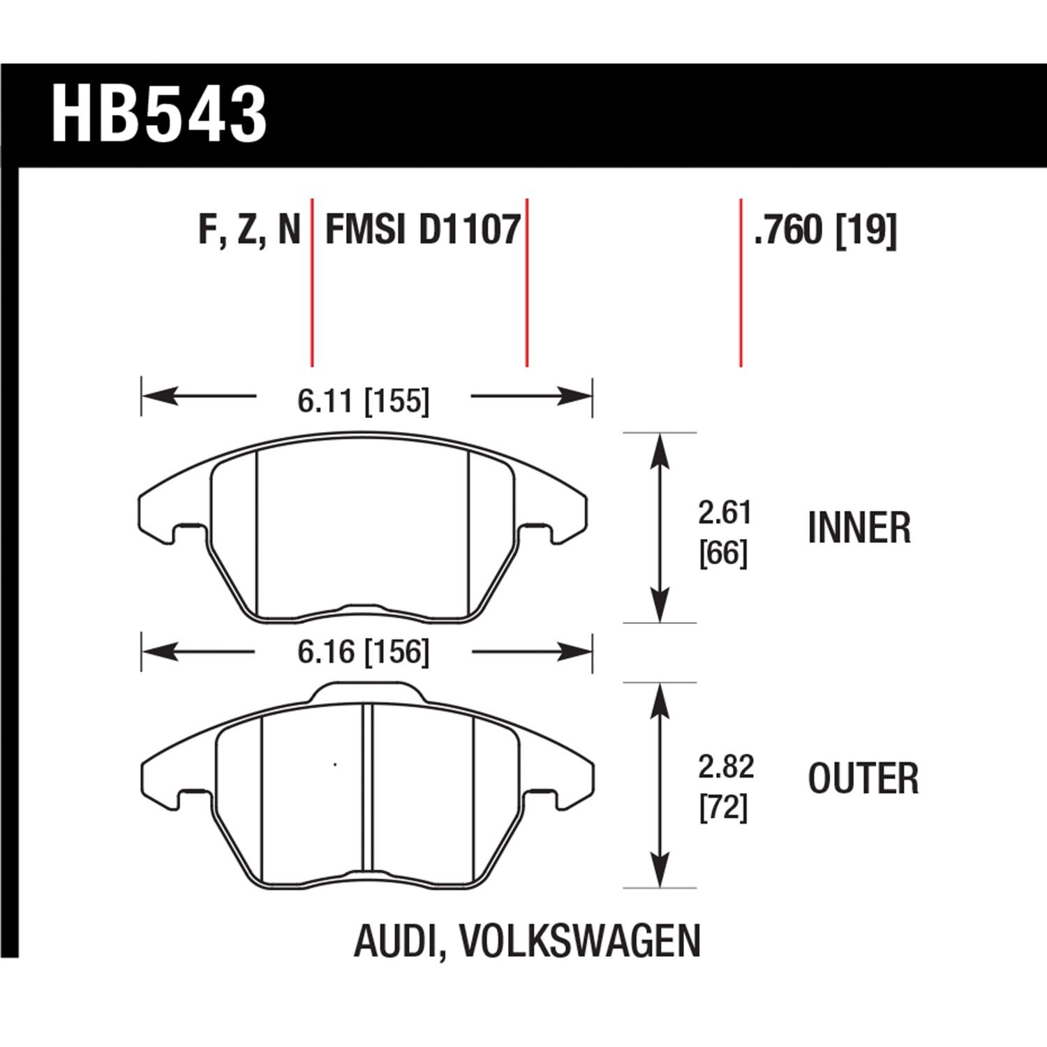 Hawk Performance Street Brake Pads 1 Hawk Performance Street Brake Pads