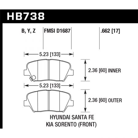 Hawk Performance Street Brake Pads