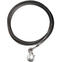 26600 LB Cap 1/2 Inch Diameter x 75 Ft Length EIPS Wire Rope Hook on End